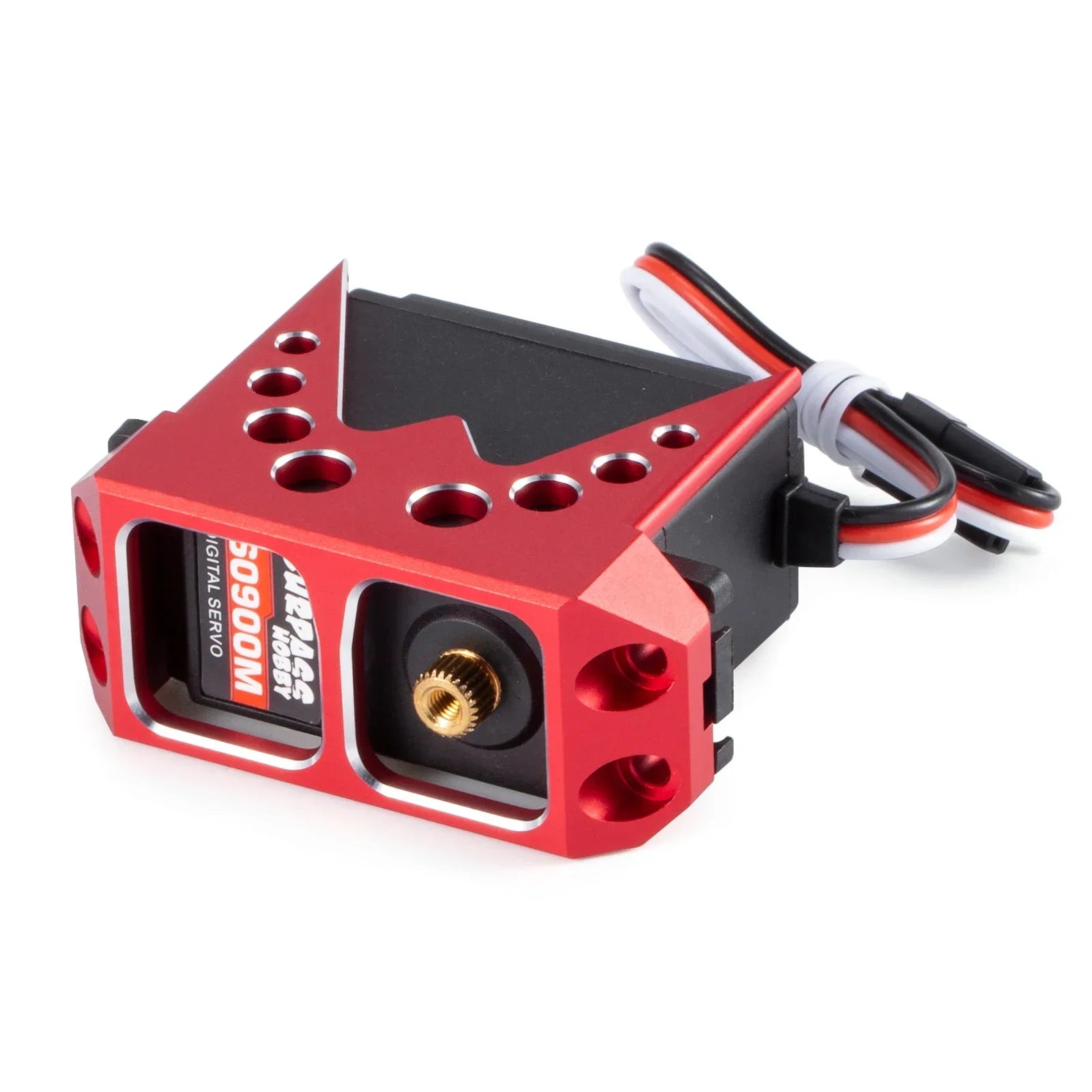 Aluminum Steering Servo Guard Armor Protective Cover Servo Mount for 1/10 RC Car Bouncer Axial Wraith 90018 RR10 Capra 1.9UTB