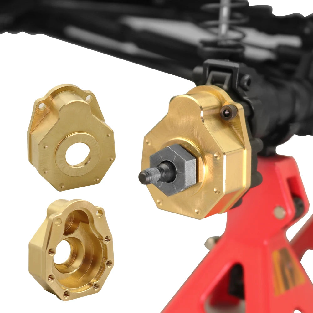 1/10 RC Crawler TRX-4 Brass Heavy Duty Counter Weight Set Portal Drive Axle Housing Bumper Mount TRX4 TRX6 Upgrade Parts