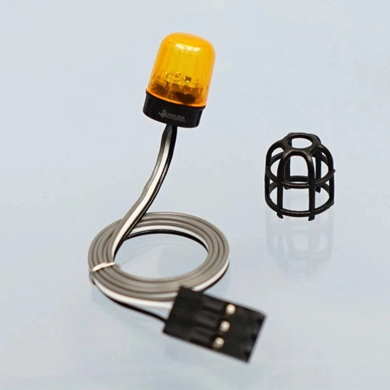 Beacon light RC Rotating Light LED Engineering Lamp for 1/14 Excavator Tamiya RC Truck Trailer Tipper Scania 770S Car Diy Parts