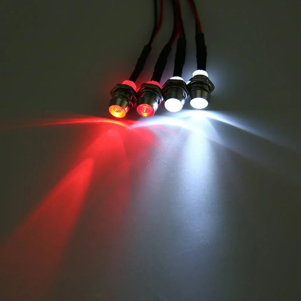 RC LED Light Kit headlamps for 1/10 1/8 1/12 RC Car Truck Crawler Drift Car Headlight Taillight TRAXXAS HSP HPI MN99 MN90