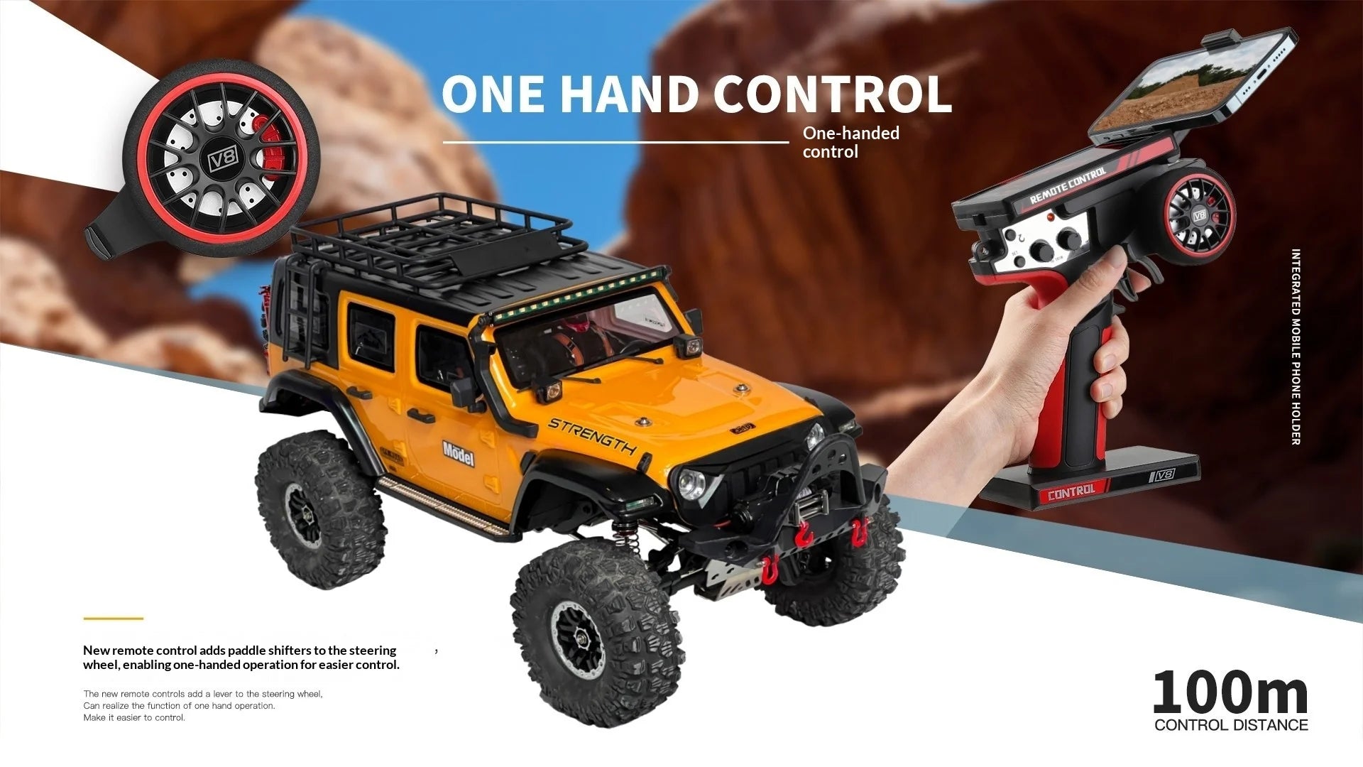 WLtoys 104006 Pro 1/10 RC Electric 4WD Off Road Rock Crawler With Front Rear Differential Lock Dual Speed Transmission Model Car