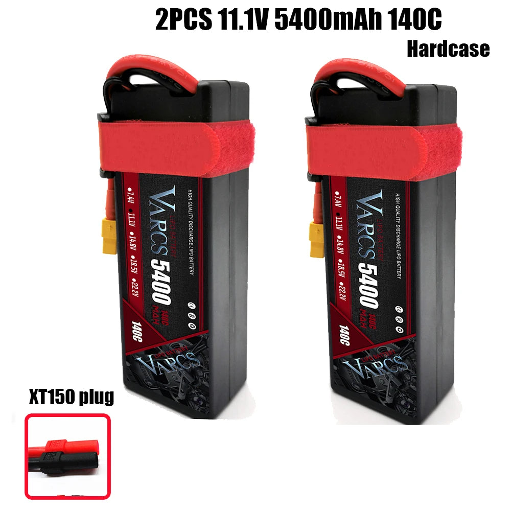 VARCS Lipo 3S 4S Lipo 14.8V 15.2V 11.1V 11.4V Battery 6500mah 7000mah  8400mah 9200mah 10000mah 6200ma 5200mah XT90 EC5 RC Car