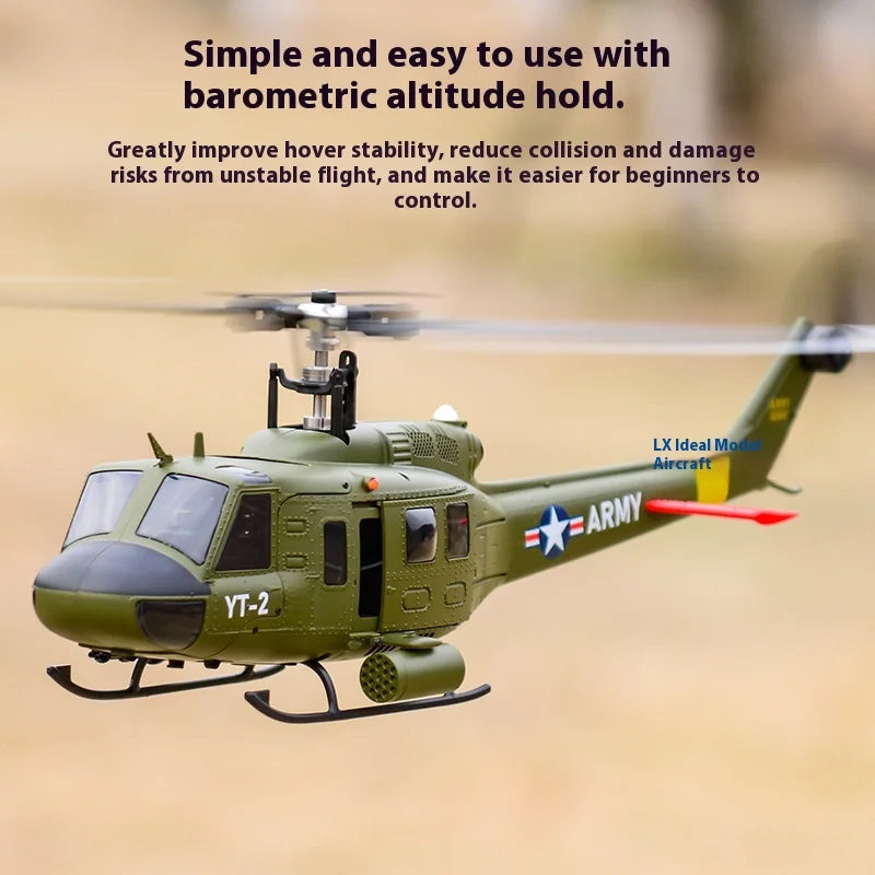 Yuxiang F07 intelligent version/F07V manual version UH1 Huey remote-controlled helicopter 3D stunt helicopter