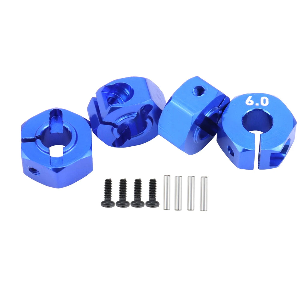 Aluminum 5/6/7/8/9/10/11/12mm Adapter Hex 12mm Drive Hub with Pin Screws for RC Auto Track Truck HSP HPI Tamiya Traxxas Slash