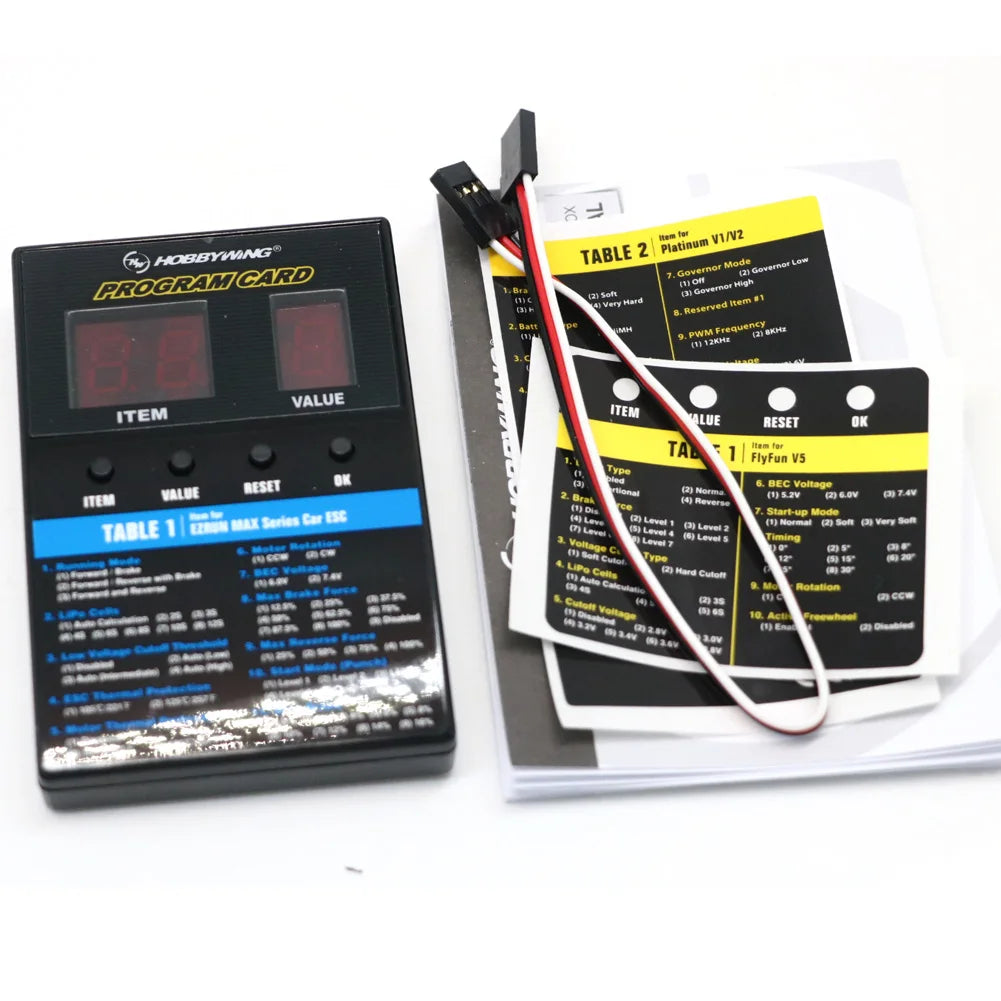 Hobbywing RC Car Program Card LED Program Box 2C Programm Card For XERUN / Flyfun Series Car Brushless ESC