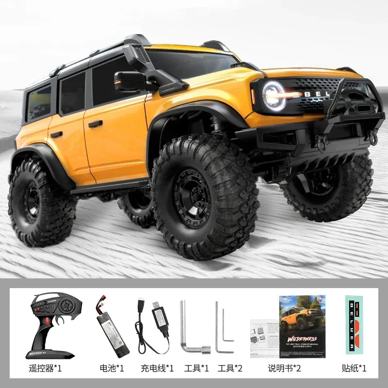 RC Crawler 1/10 Rc Car 4WD RTR HB R1001 with LED 2.4G Electric Remote Control Rock Buggy Off-road Vehicle Rc Cars for Adults