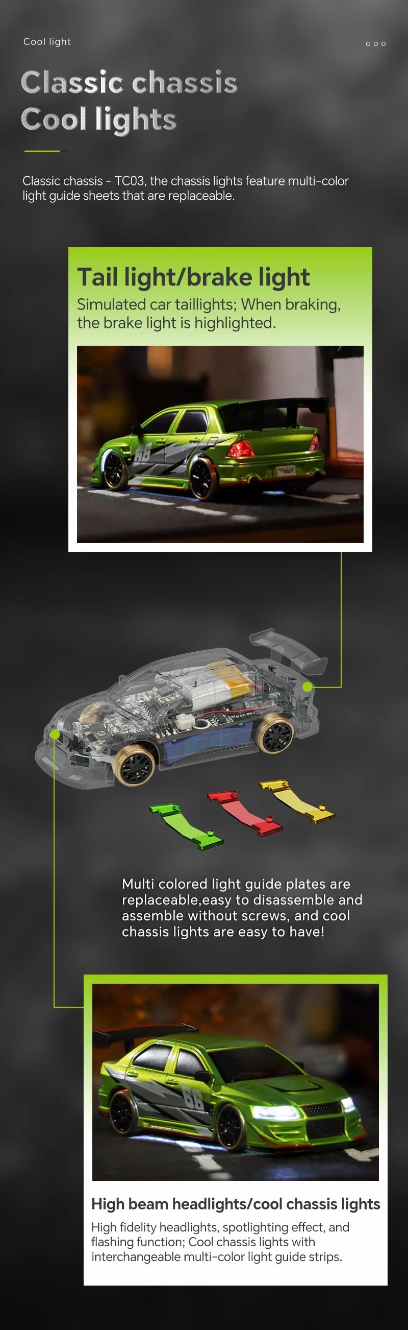Turbo Racing 1:76 C66 Drift RC Car RTR Radio Full Proportional Remote Control Toys Car With Gyro Children Desktop Toys Car