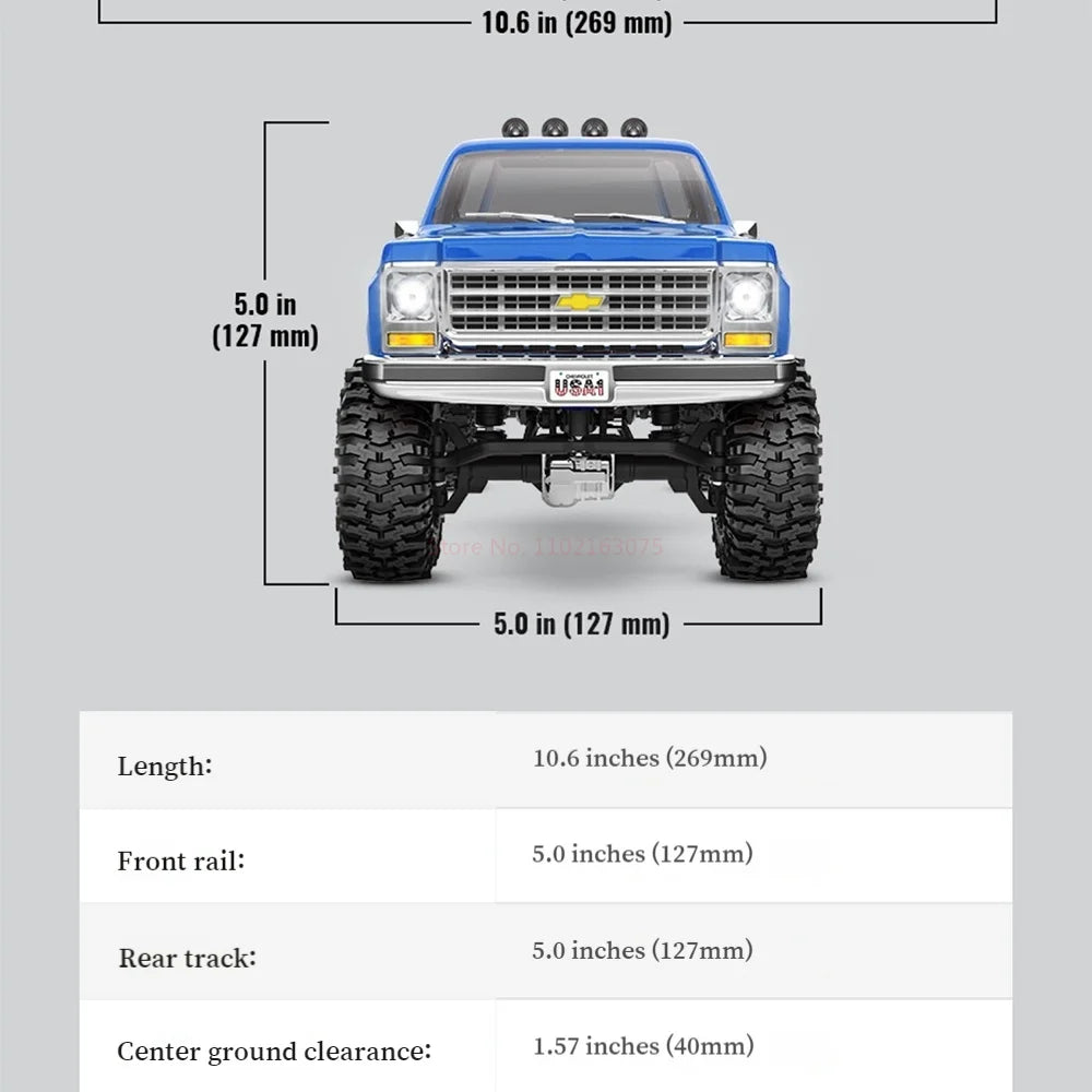 TRAXXAS 1/18 RC Car TRX4M K10 Heightening Crossing Version Of Climbing Car Off-road Vehicle Toys For Adult Kid Gift