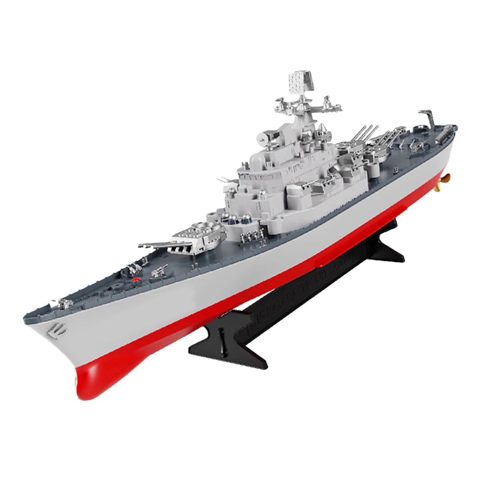 Remote Control Battleship Remote Control Boat 2.4GHz Waterproof Large Size Ship Low Battery Alarm /off Water Power Outage
