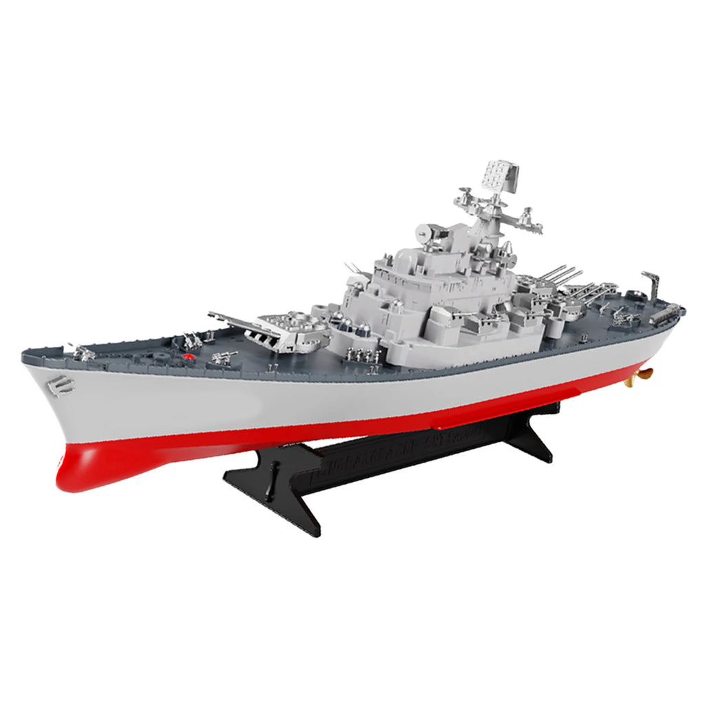 Remote Control Battleship Remote Control Boat 2.4GHz Waterproof Large Size Ship Low Battery Alarm /off Water Power Outage