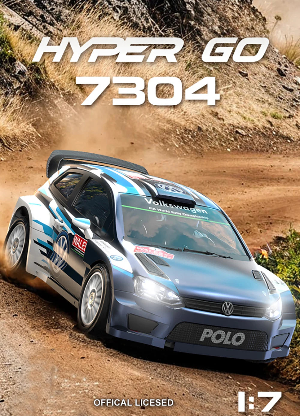 Licensed MJX Hyper Go 7304 1/7 4WD Brushless Rally RC Drift Car ARTR Remote Control Toy Racing Vehicle 4x4 Drive 60km/h