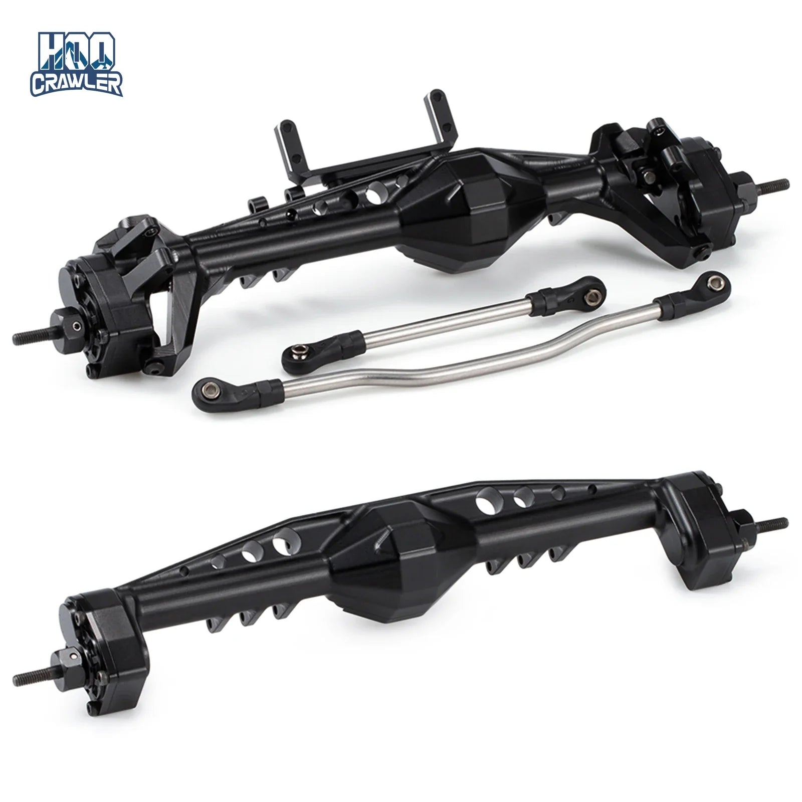CNC Aluminum F9 Offset Portal Axle with Servo Mounts for 1/10 RC Crawler Axial Capra 1.9 UTB LCG Chassis Cheater Rigs