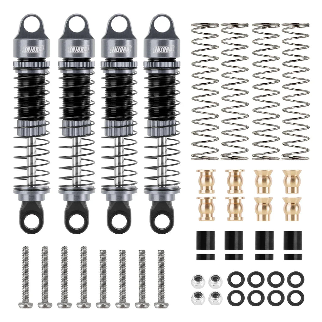 INJORA 53MM 59MM Threaded Shocks for 1/18 Redcat Ascent18 HPI Venture18