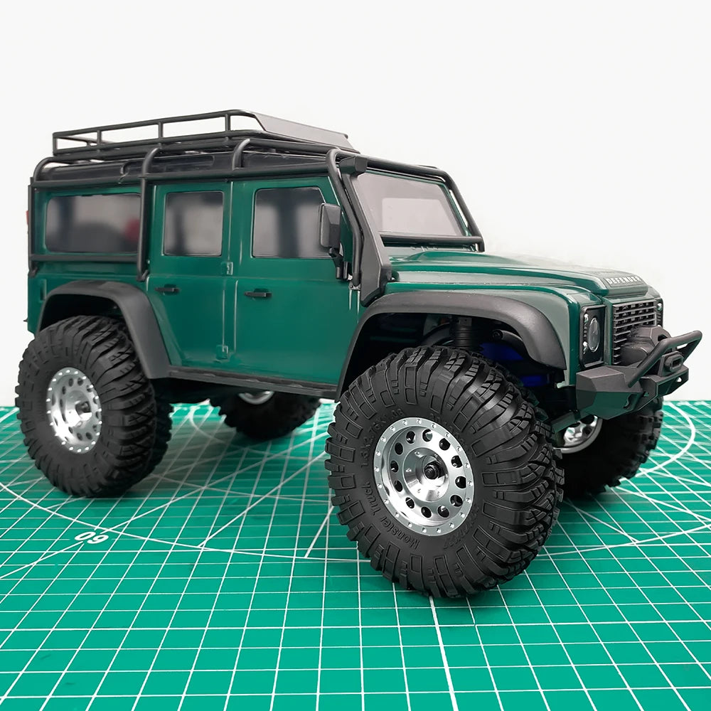 AXSPEED 4PCS CNC Aluminium 1.3inch Beadlock Wheel Rim Wheel Hub for TRX4M Axial SCX24 FMS FCX24 1/18 1/24 RC Crawler Car