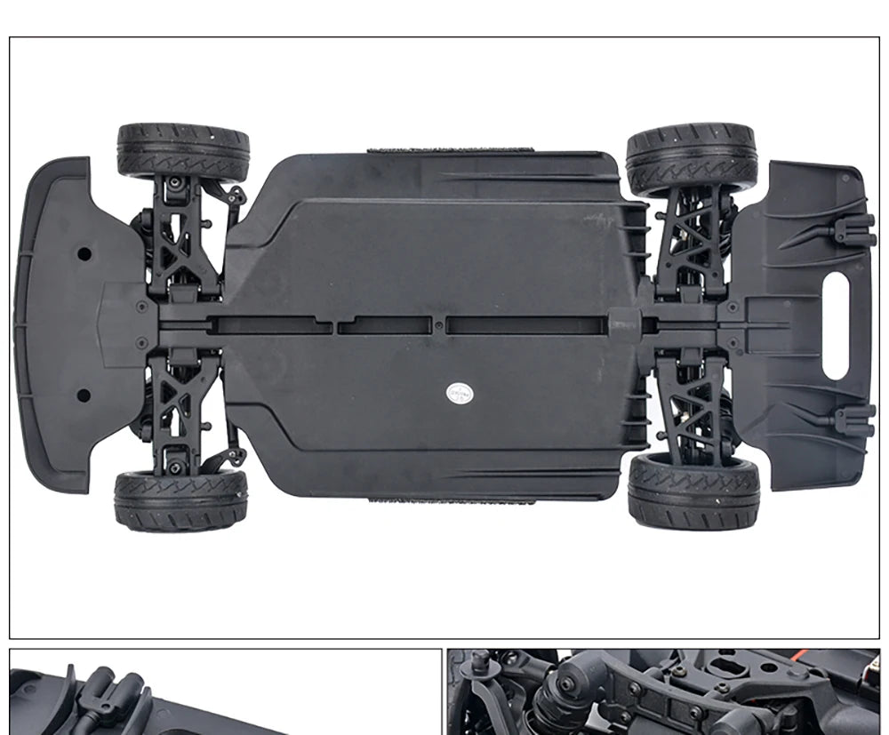 HNR H9802 4x4 Brushless RC On-Road Racing 1/10 Electric Remote Control Flat Running Drift Racing Car Adult Children's Toys