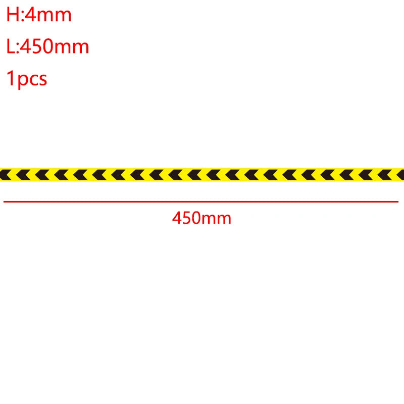 Reflective Warning Car Sticker Decorative Strip for 1/14 Tamiya RC Truck Trailer Tipper Scania 770S Benz Actros 3363 Volvo MAN