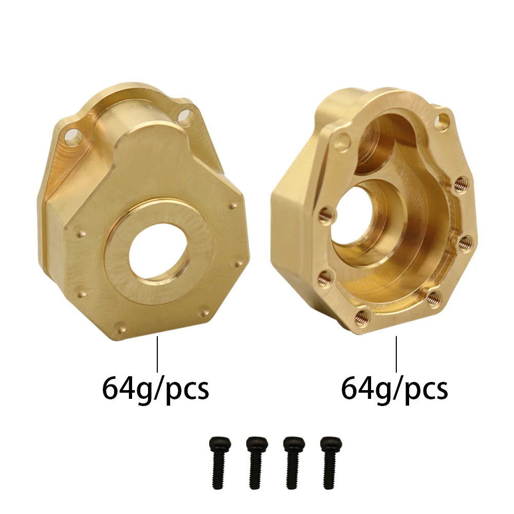 1/10 RC Crawler TRX-4 Brass Heavy Duty Counter Weight Set Portal Drive Axle Housing Bumper Mount TRX4 TRX6 Upgrade Parts