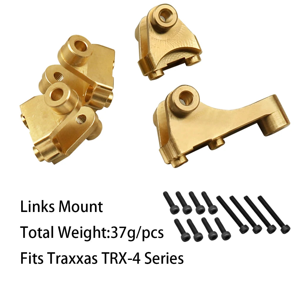 1/10 RC Crawler TRX-4 Brass Heavy Duty Counter Weight Set Portal Drive Axle Housing Bumper Mount TRX4 TRX6 Upgrade Parts