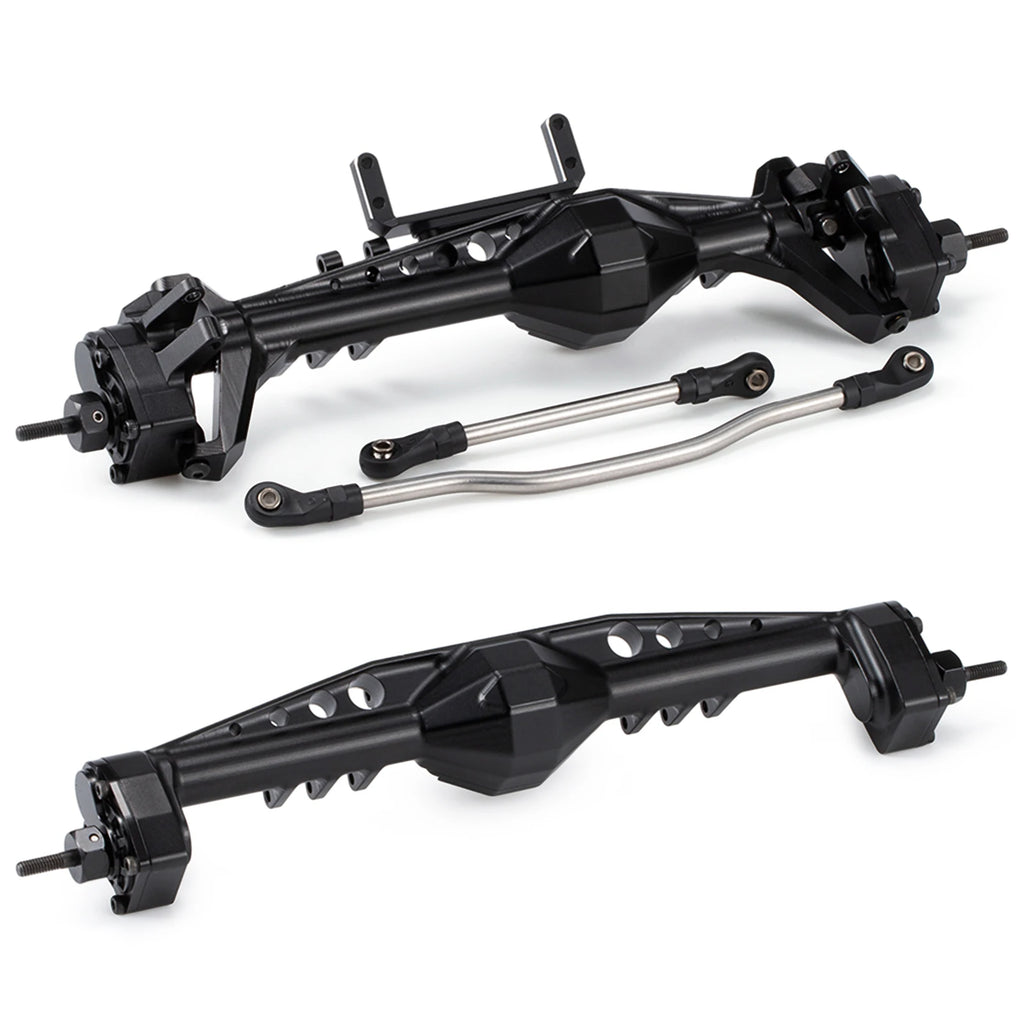 CNC Aluminum F9 Offset Portal Axle with Servo Mounts for 1/10 RC Crawler Axial Capra 1.9 UTB LCG Chassis Cheater Rigs