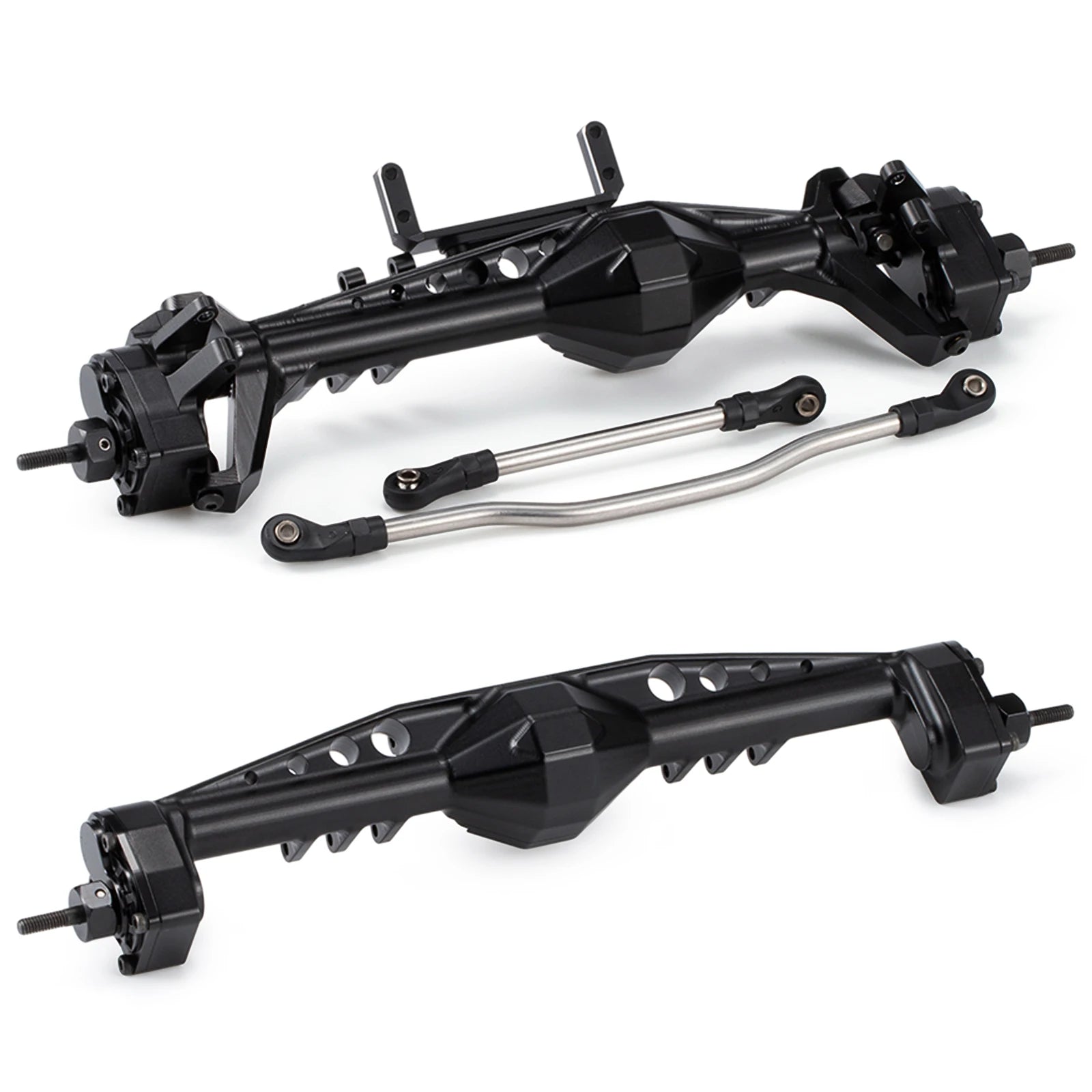 CNC Aluminum F9 Offset Portal Axle with Servo Mounts for 1/10 RC Crawler Axial Capra 1.9 UTB LCG Chassis Cheater Rigs