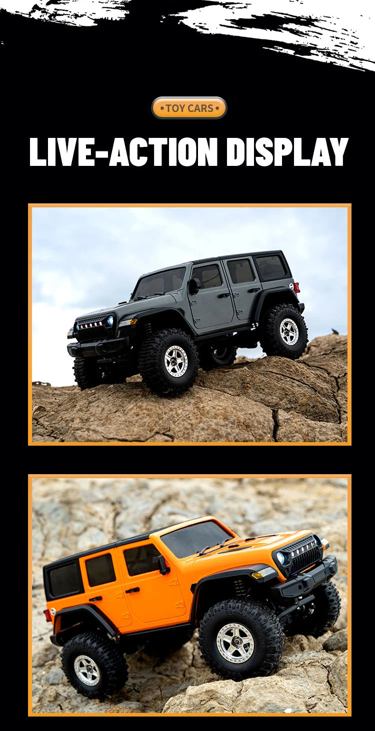 C8801 PRO/ C8801 1/18 RC Car With Light 2.4G 4WD Electric Climbing High-Speed Off-Road Vehicle Remote Control Toys For Kid Adult