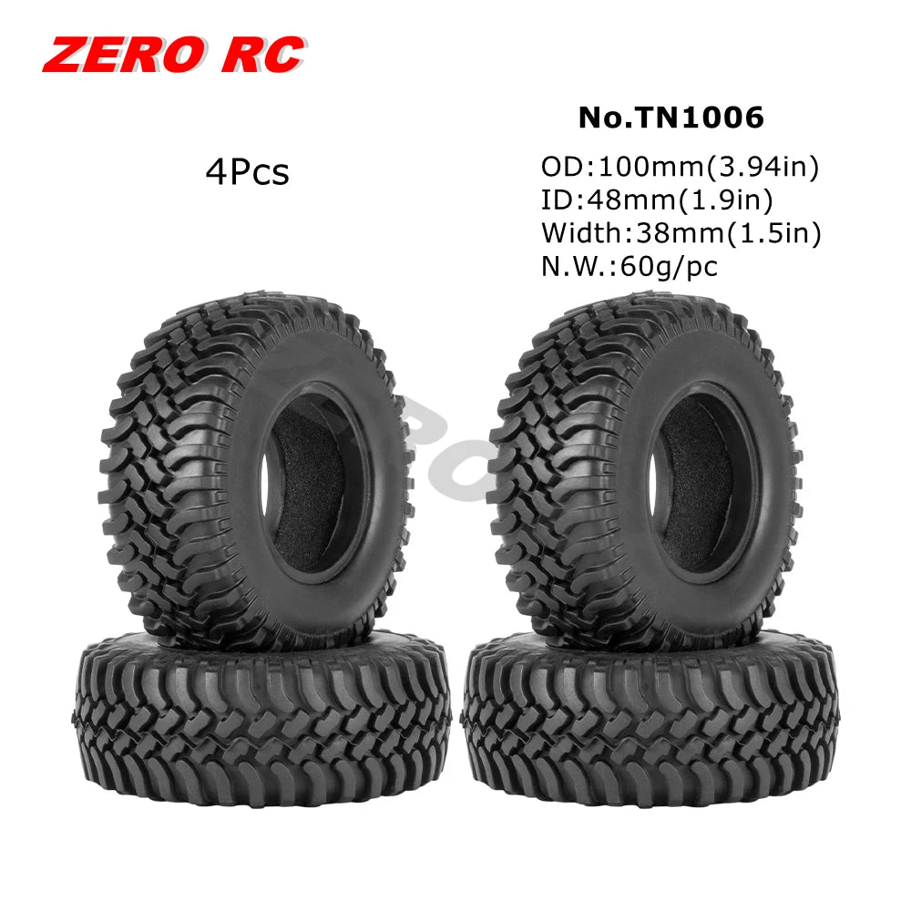 RC TRUCK 1.9" Rock Crawler Tires 90-117mm Tyre For 1/10 Off Road AXIAL SCX10 II III CAPRA TRAXXAS TRX-4 RGT MST RC4WD D90 WHEEL