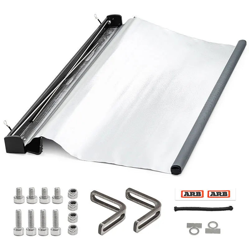 RC Crawler Roof Tent for LeiLuo MK07 Croboll 1/7 1/8 Scalerc Traxxas TRX4 Axial SCX10 Metal Side Awning Silver Black