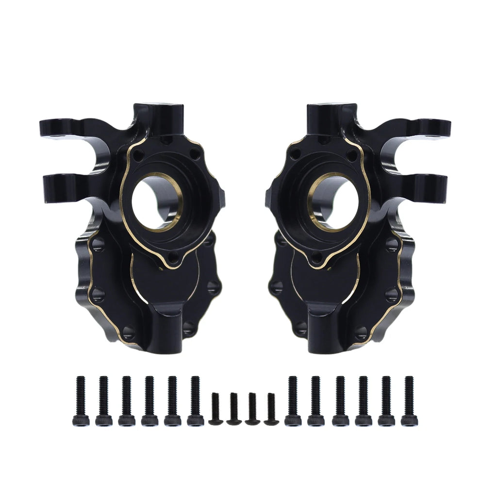 Brass Black Counterweight Portal Axle C-Hub For 1/10  TRX4 TRX6 RC Crawler Car Upgrade Parts