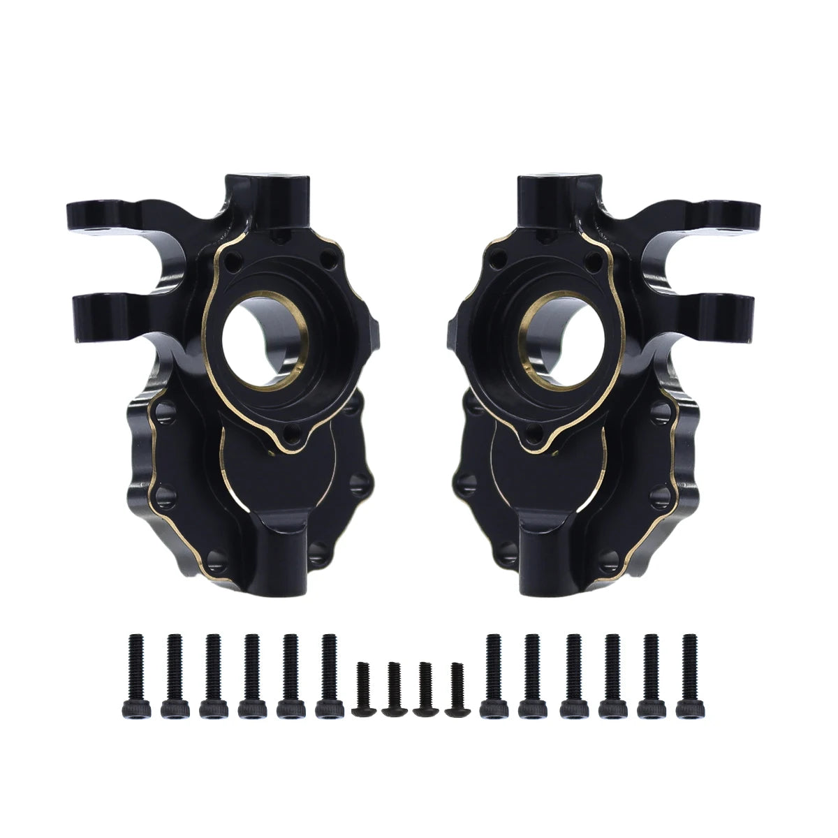 Brass Black Counterweight Portal Axle C-Hub For 1/10  TRX4 TRX6 RC Crawler Car Upgrade Parts