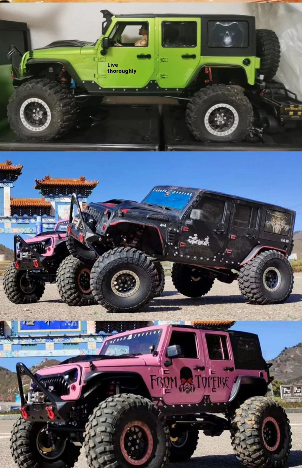 New Scx10 Simulation Climbing Car Wrangler Adult Remote Control Four-Wheel Drive Off-Road Rc Model Car Metal Frame