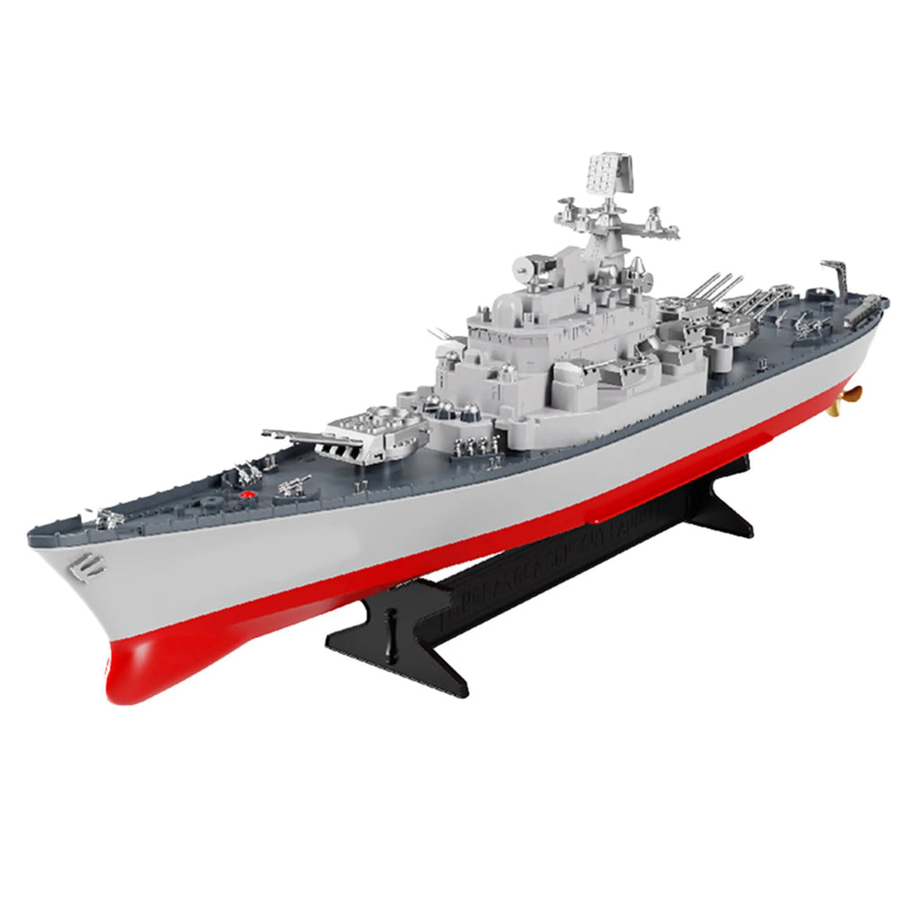 Remote Control Battleship Remote Control Boat 2.4GHz Waterproof Large Size Ship Low Battery Alarm /off Water Power Outage