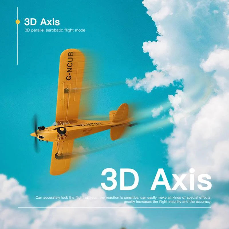 Hot Sale RC Plane RTF 2.4G Brushless Motor 3D/6G Remote Control Airplane  Wltoys A160 Upgraded J3-CUB Ready To Fly