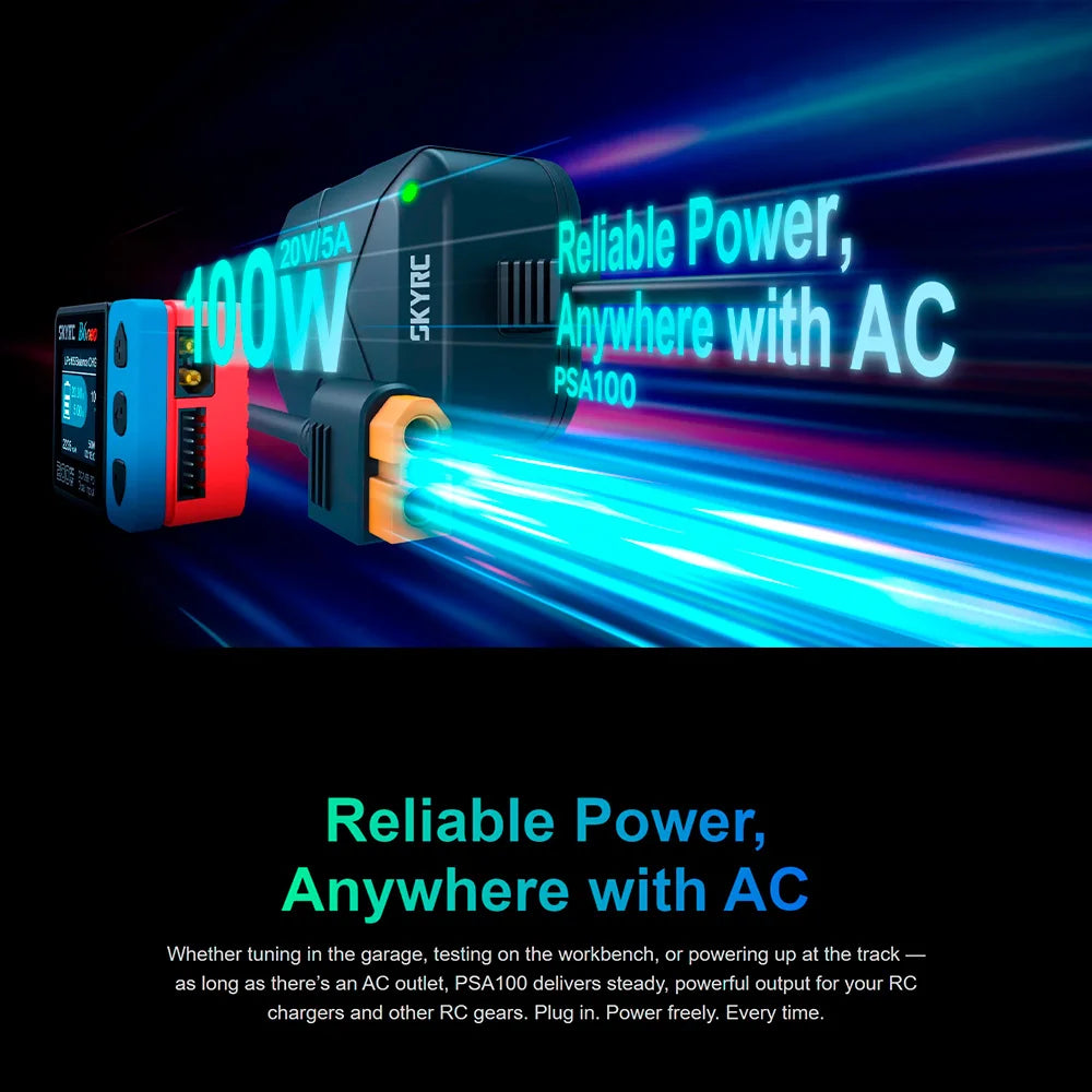 SKYRC B6neo+ Smart Charger High Power DC240W PD126W Multilanguage Balance Charger 600mA XT60/Type-C /PSA100 Power Adapter