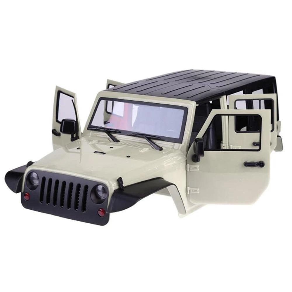 Hard Plastic Car Shell 313mm Wheelbase Jeep Wrangler Rubicon Body Kit for 1/10 RC Crawler Axial SCX10 90046 90047 RGT EX86100