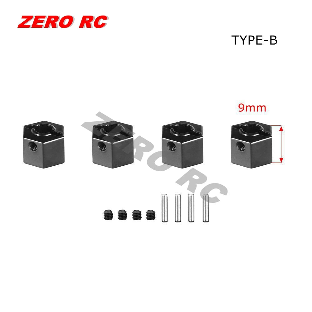 12mm Metal Wheel Hex Hub 5/6/7/8/9/10mm Offset Adapter For 1/10 1/12 HSP Wltoys AXIAL SCX10 II III CAPRA RGT FMS D90 RC Car Axle