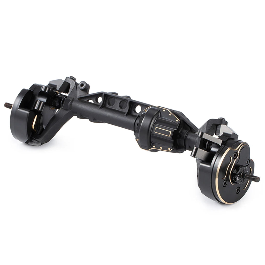 Black Brass Weights Steering Knuckles Portal Cover Set for Axial Capra SCX10 III AR45P SuperShafty CP44 Vanquish F9 Axle Housing