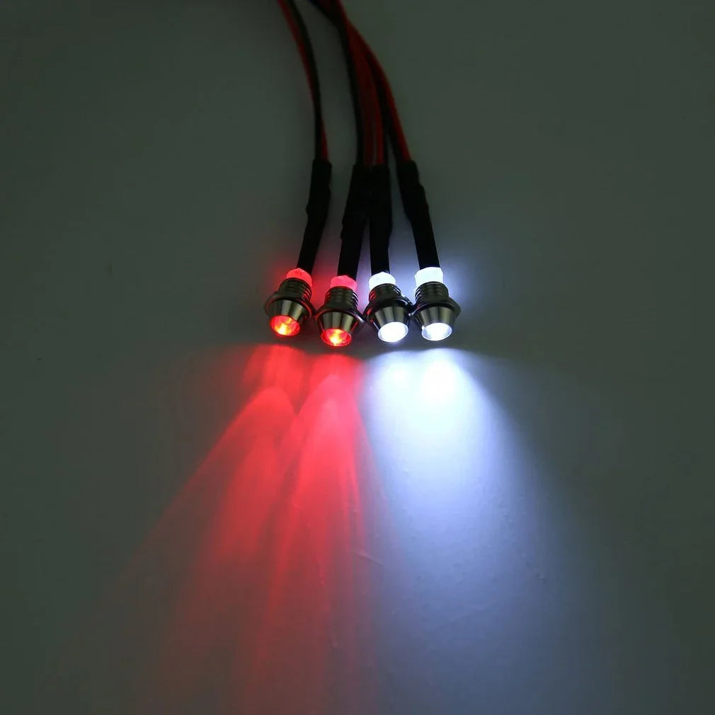RC LED Light Kit headlamps for 1/10 1/8 1/12 RC Car Truck Crawler Drift Car Headlight Taillight TRAXXAS HSP HPI MN99 MN90