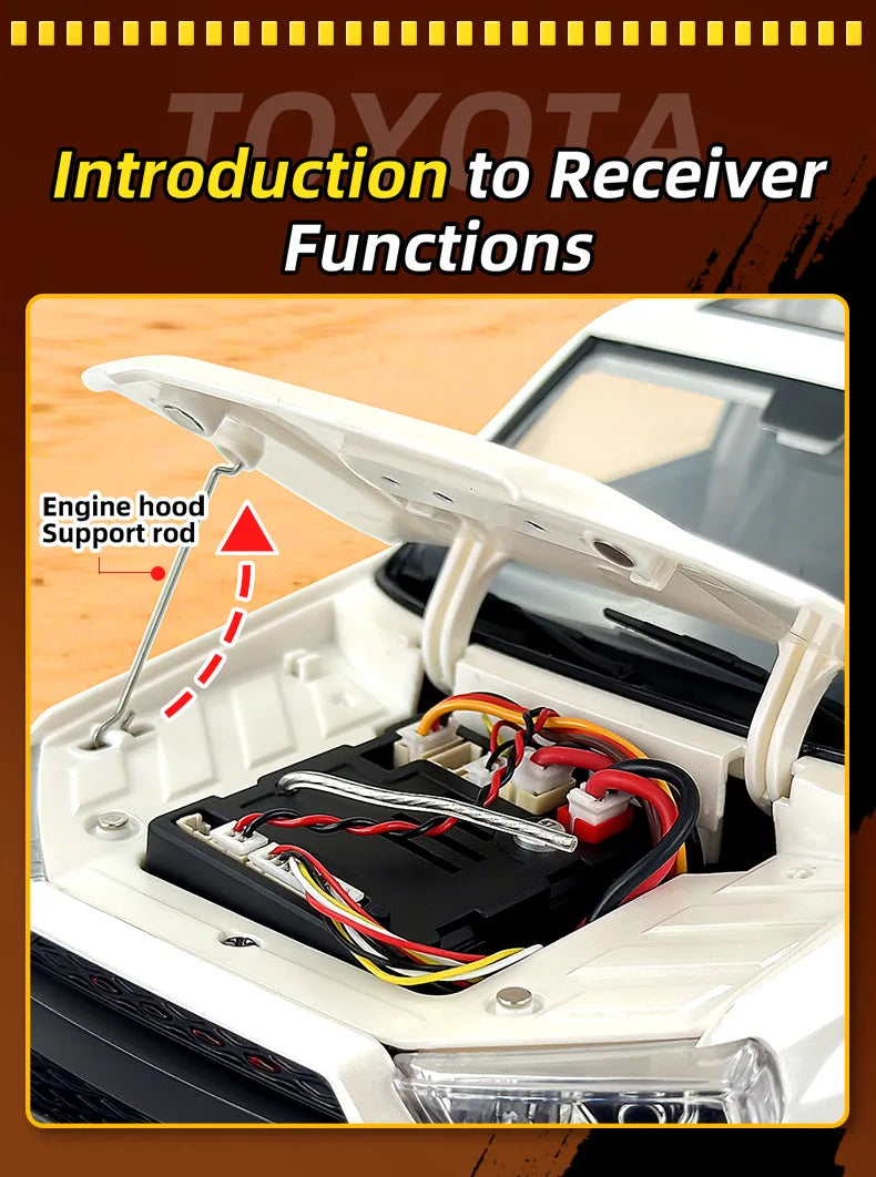 JJRC HG4 1/18 2.4G 4WD RC Car Rock Crawler LED Light Simulated Sound Off-Road Climbing Truck RTR Full Proportional Models Toys