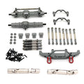 WPL C14 C24 C24-1 Metal Front and Rear Axle Chassis Link Rod Pull Rod Mount Shock Absorber Set 1/16 RC Car Upgrade Parts ﻿