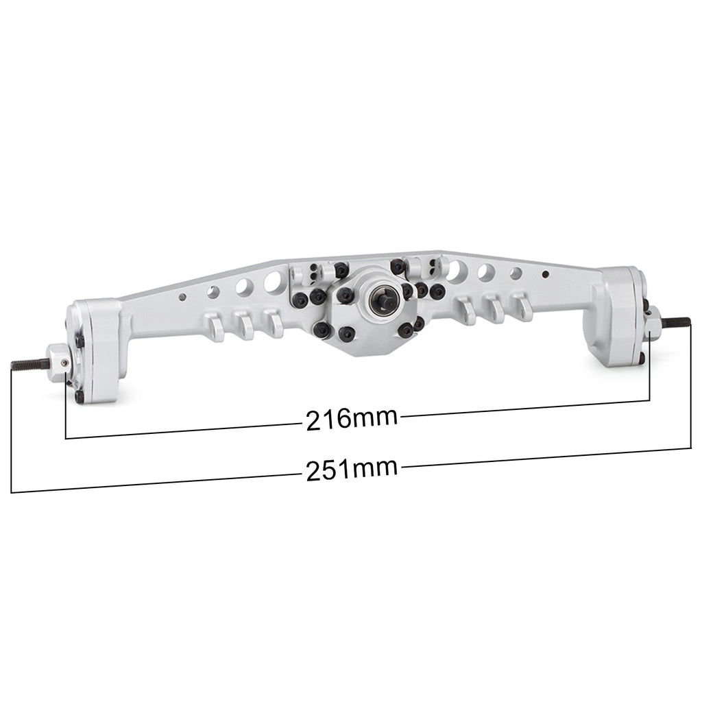 CNC Aluminum F9 Offset Portal Axle with Servo Mounts for 1/10 RC Crawler Axial Capra 1.9 UTB LCG Chassis Cheater Rigs
