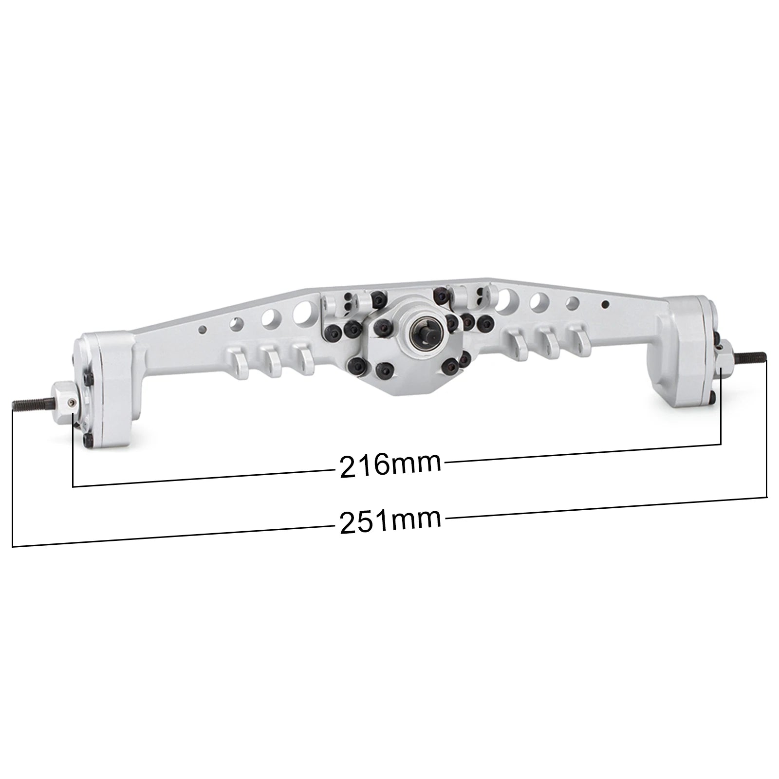 CNC Aluminum F9 Offset Portal Axle with Servo Mounts for 1/10 RC Crawler Axial Capra 1.9 UTB LCG Chassis Cheater Rigs