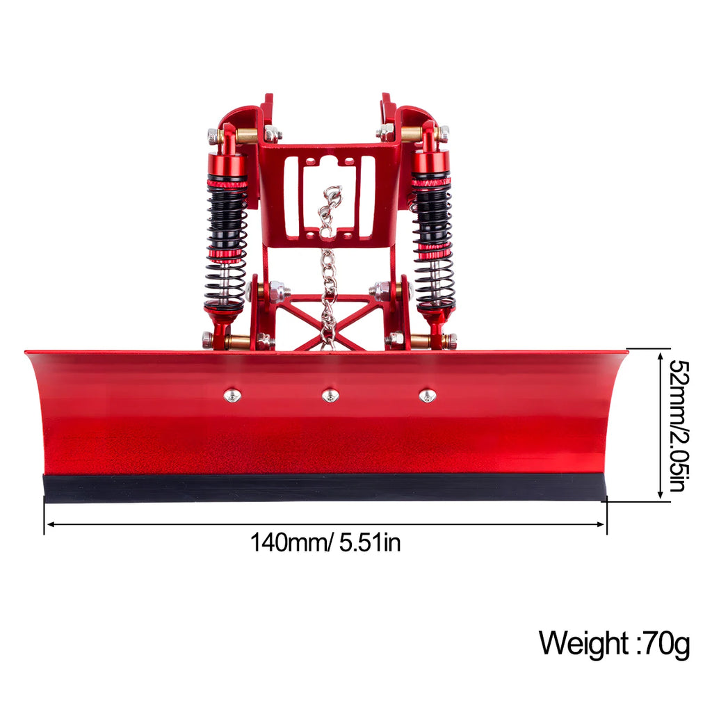 Adjustable Aluminum Alloy Snow & Sand Shovel for 1/18 1/24 RC Crawler - Fits TRX4M & SCX24, Metal Upgrade Shovel Accessory