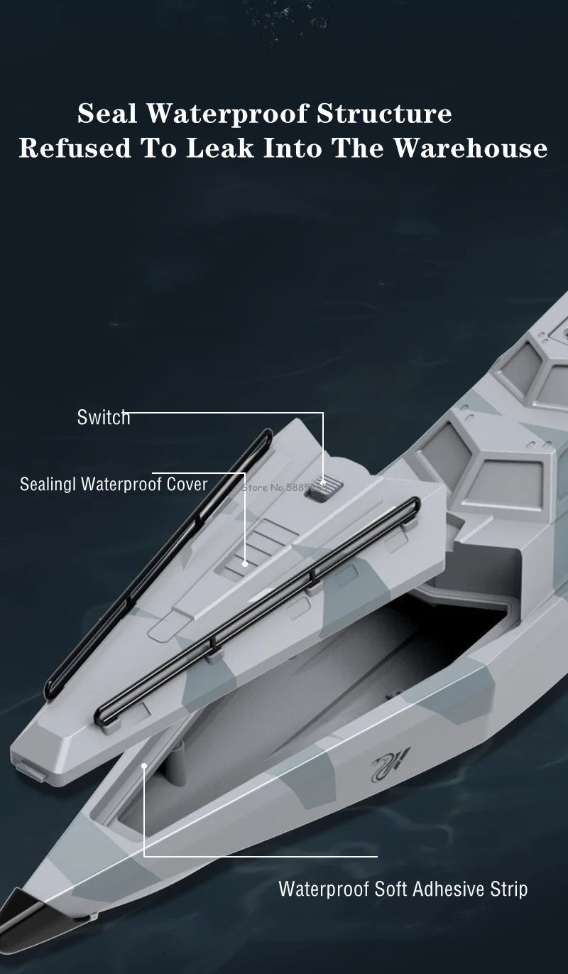 Summer 40KM/H High-Speed RC SpeedBoat Boat Model 200M Waterproof Capsized Reset Low Battery Alarm Electric Remote Control Boat