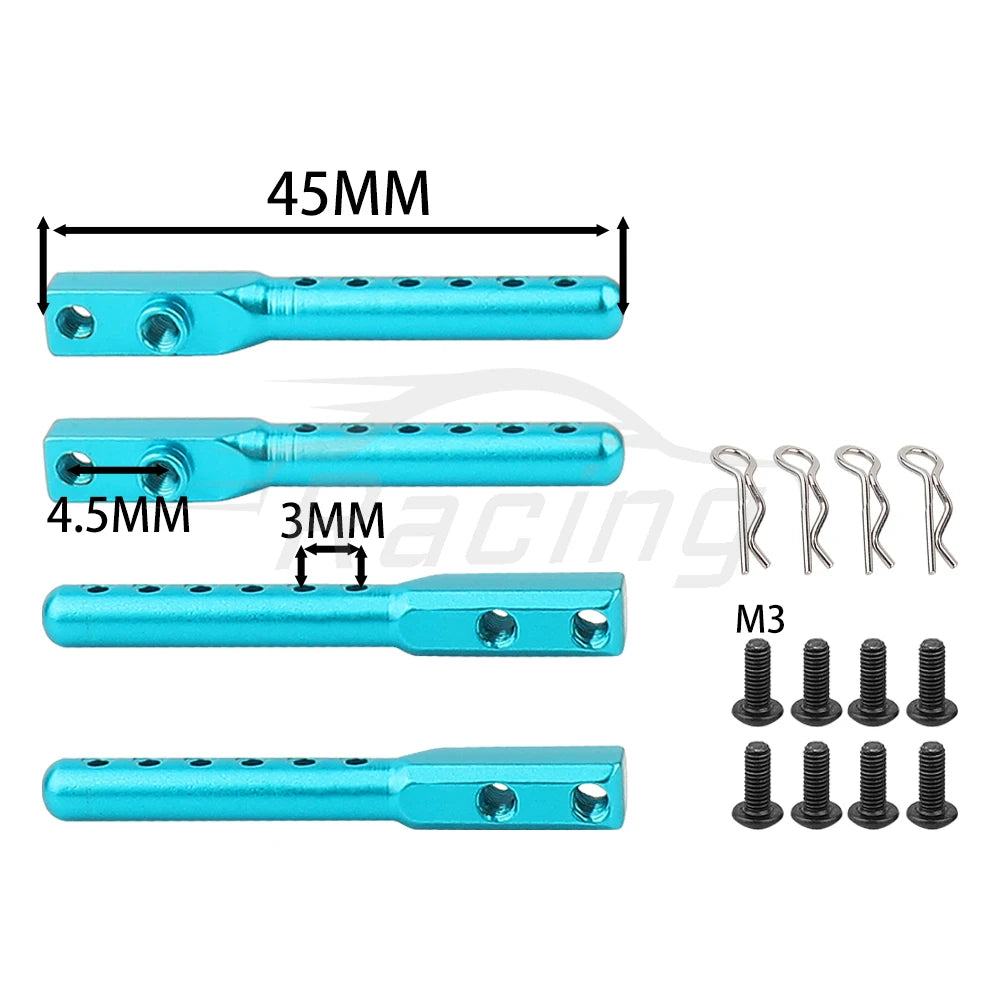 Metal Suspension Arms Steering Knuckle Gearbox Housing Motor Mount CVD Shaft for Tamiya TT01 TT-01 1/10 RC Car Upgrade Parts