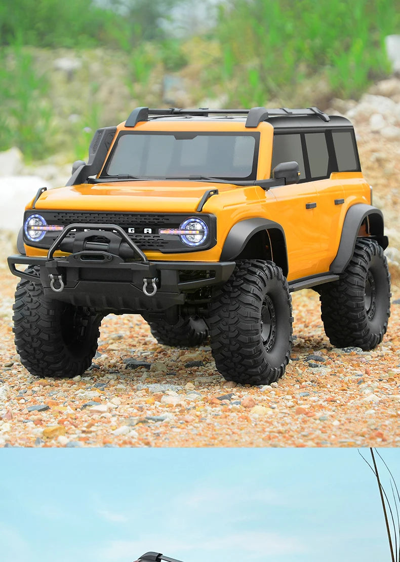 HB 1/10 RC Crawler R1001 4WD RTR Off-road Car with LED 2.4G Electric Remote Control Climbing Rock Buggy Vehicle for Adults
