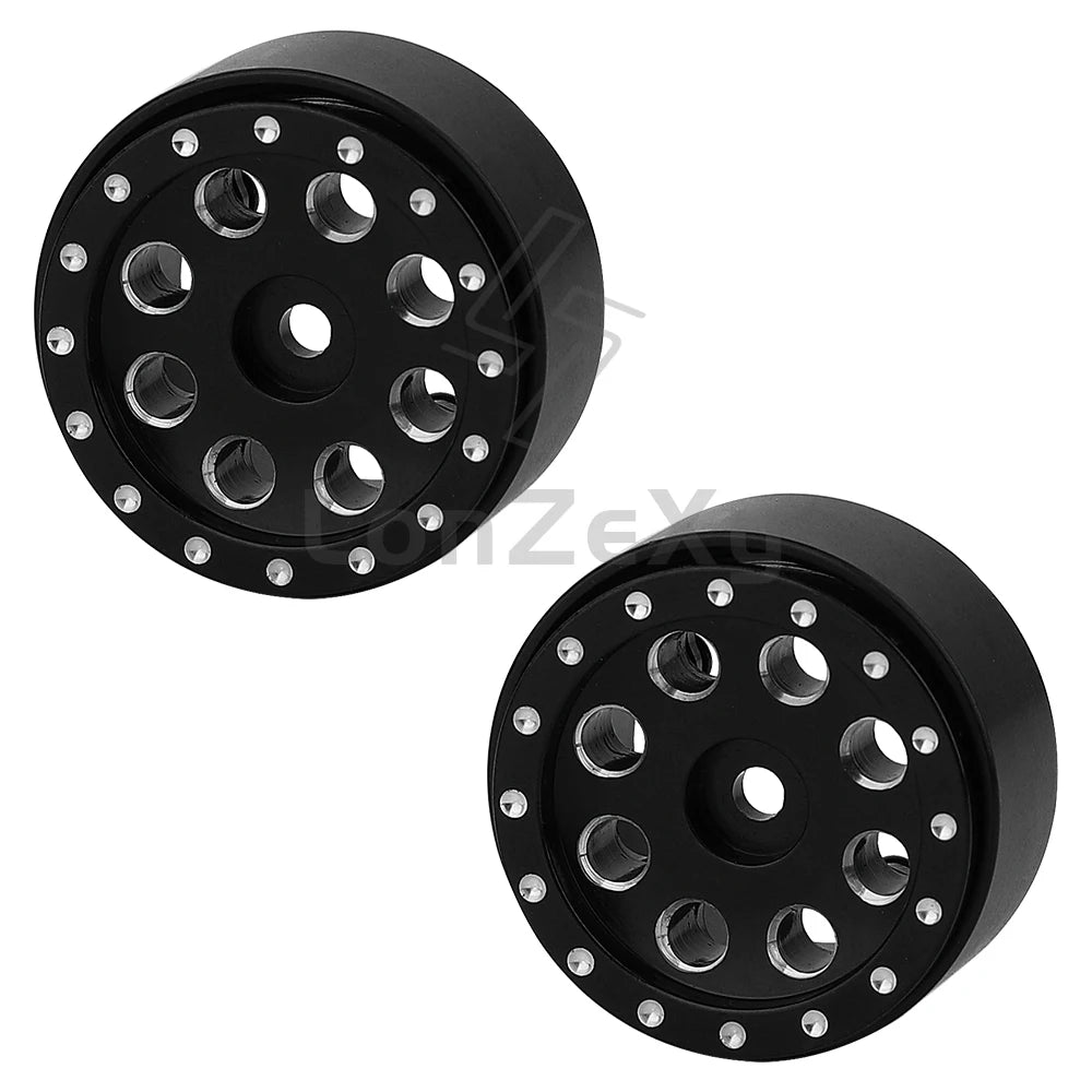 Aluminum Alloy 1.0 Inch Beadlock Wheel Hub Rims for RC Crawler Car 1/24 Axial SCX24 AX24 FCX24 1/18 TRX4M Metal Upgrade Parts