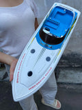Super large remote control yacht 2.4G remote control ship model driven by two motors 70CM (27.5 inches) large hull outdoor lakes