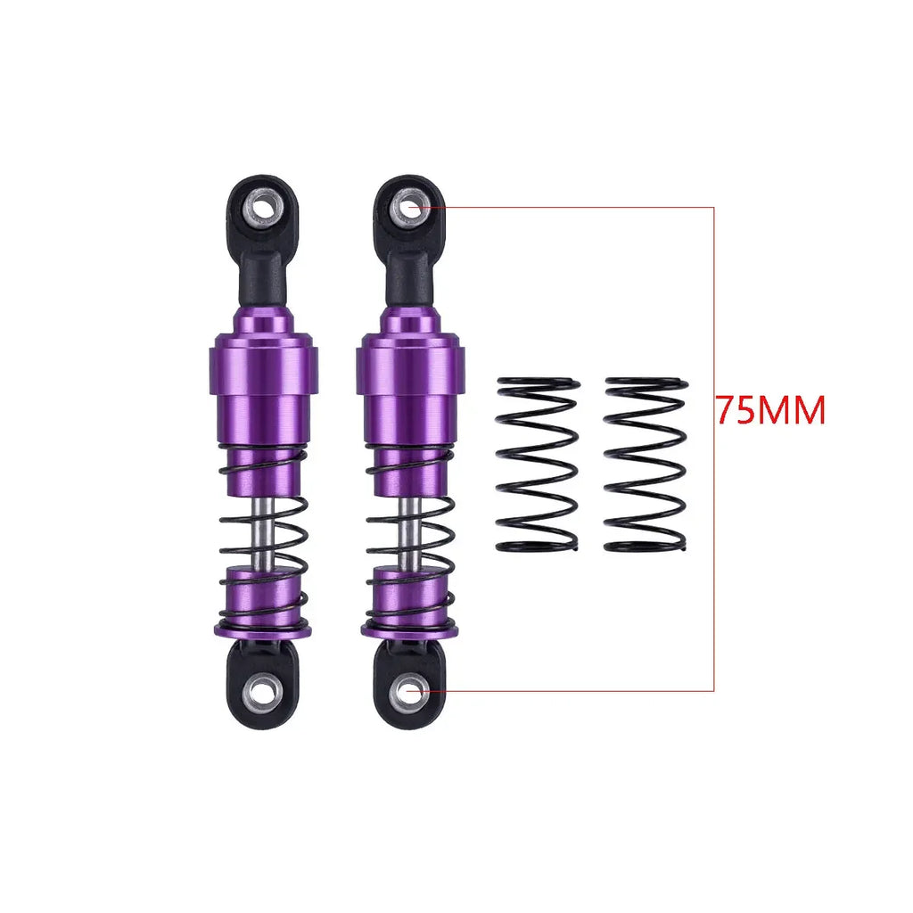 HooCrawler 75mm-115mm Big Bore Shocks with Oil Filled for 1/10 RC Crawler LCG Chassis Cheater Rigs Capra SCX10 TRX4 Gspeed V4