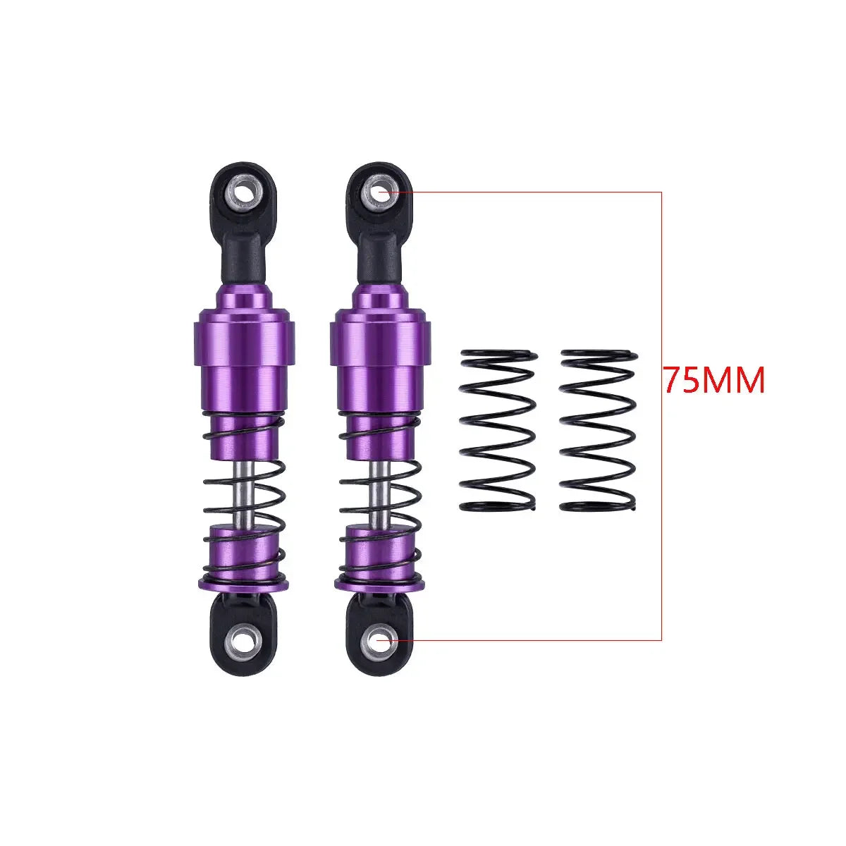 HooCrawler 75mm-115mm Big Bore Shocks with Oil Filled for 1/10 RC Crawler LCG Chassis Cheater Rigs Capra SCX10 TRX4 Gspeed V4