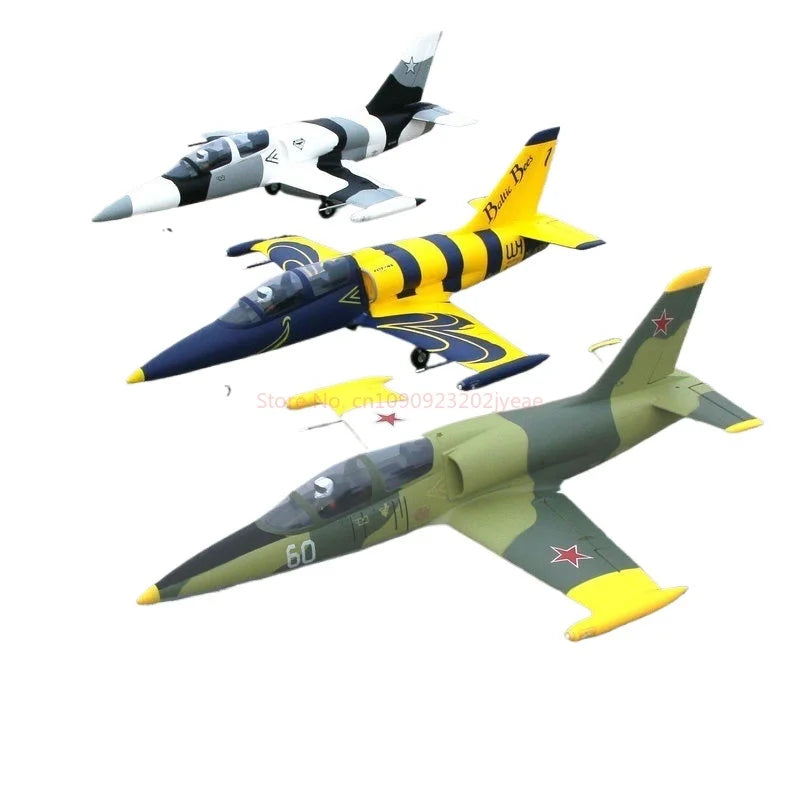 Flyfans L-39 Rc Airplane 64mm Edf Fixed Wing Jet With Retractable Landing Gear Navigation Lights 4s 6s Dual Power Hobby Aircraft